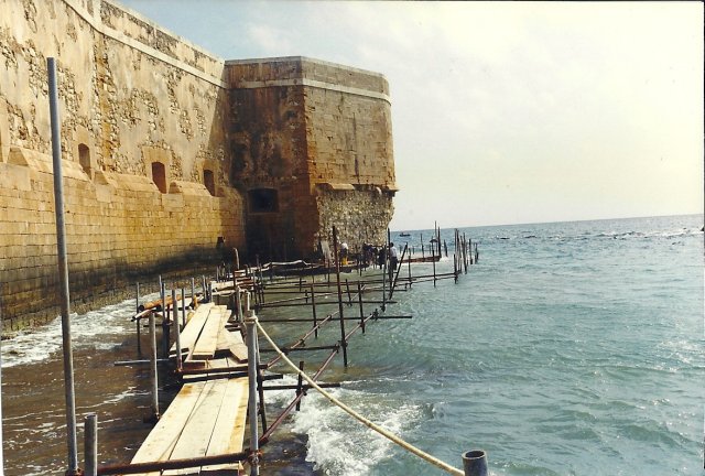 Siracusa Castello Maniace consolidamento